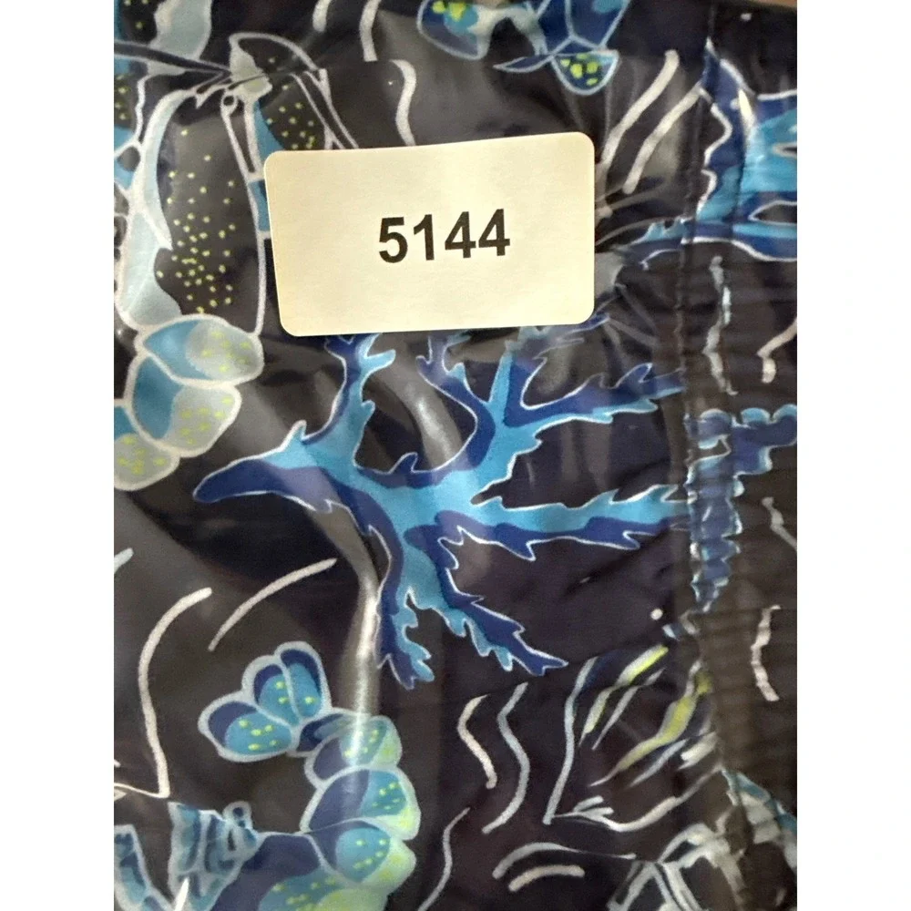 Vineyard Vines Men 3XB Navy Sea Life Lobster Turtle Lined Swim Trunks Cruise EUC